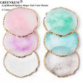 Resin Agate Stone Nail Color Palette Gel Polish Pallet Mixing Drawing Paint Plate Pad Manicure Nail Art Display