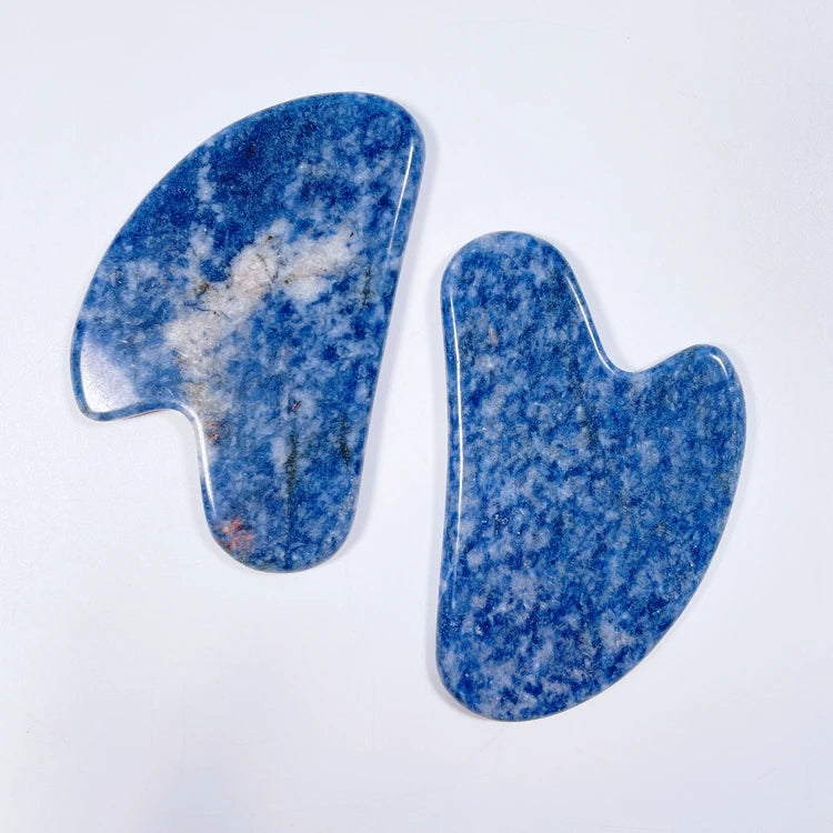 Huiying Hot Sales Skin Care Tools Custom Heart Shape Stone Sodalite Gua Sha