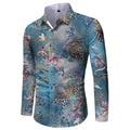 Top Fashion Men's Anti-Wrinkle Anti-Pilling Spring All Over Printed Full Sleeve High End Hawaiian Designer Shirts