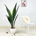 Best Selling Potted Artificial Plant Fake Bonsai Tree Teal Touch Bird's Nest Fern Tree