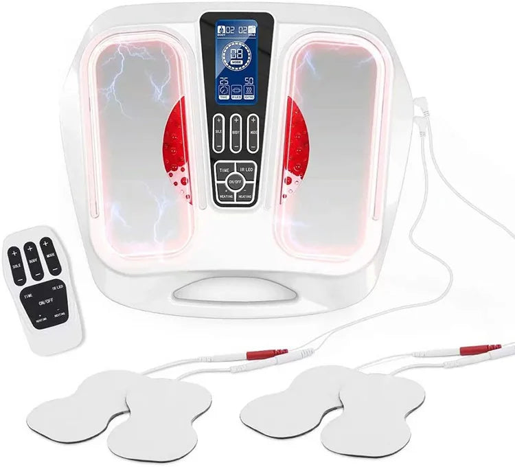 EMS Foot Circulation Device Foot Massager Machine Heating Relieve Pain and Aching of Feet Leg Body