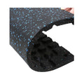 Buy 15mm Thick Black+Color Epdm Rubber Gym Matting Flooring Tiles
