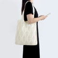 New Factory's Wholesale Korean Designer Polyester Crochet Knit Tote Handbag High Capacity Solid Color Shoulder Autumn/Winter