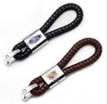 Hand Woven Leather Rope for Car Keychain Suitable for Hanging Parts Various Automotive Brands Auto LOGO Key Chain
