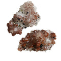 Wholesale Natural Crystal Mineral Spiritual Reiki Healing Stone Chalcopyrite Red Clear Quartz Cluster