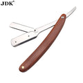 Personalize Luxury Black Color Half Blade Metal Knife Razor Blade Holder Straight Edge Salon Razor Custom Logo