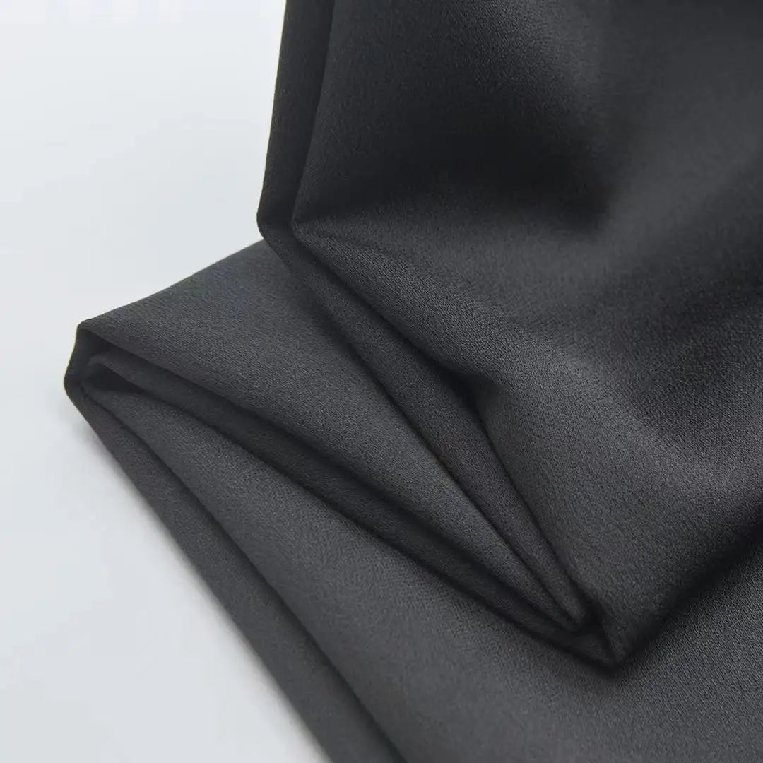 Stock 100% Polyester Acetate Soft Satin Fabric Imitation Chiffon for Shirts Blouses Dresses Skirts Trousers for Garments