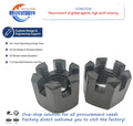 High Strength 304 Stainless Steel Hex Slotted Nut Manufacturer Zinc Plated Galvanized Bolts Nuts Fasteners Manufacturer