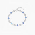 Custom Fine Jewelry 925 Sterling Silver Bracelet Heart-To-Heart Style Light Luxury Niche Women