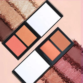 Wholesale Cruelty Free Make Your Own Logo High Pigment Double Colors Blusher Palette