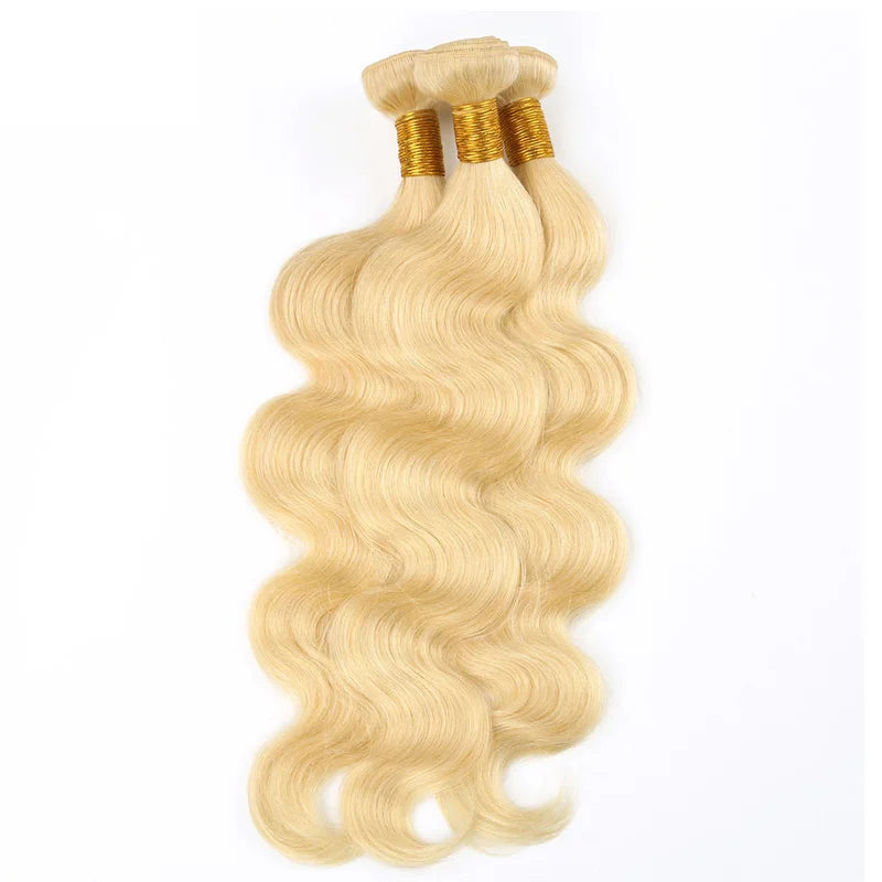 Best Vendor Weave Raw Indian Natural 8-36 Inch Bundles 100% Blonde 613 Russian Virgin Unprocessed Body Wave Human Hair Extension