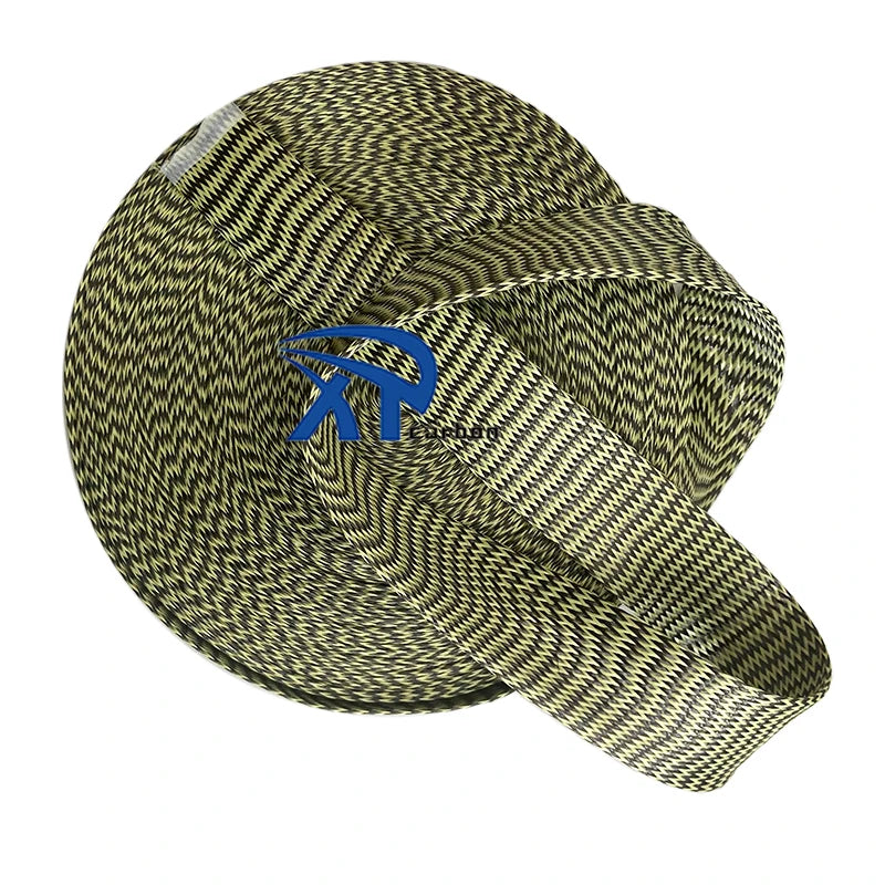 OEM Factory High Temperature Resistance Aramid Carbon Fiber Fabric Braided Sleeving80mm