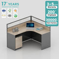 Guangzhou Mige Durable Low Price Modern Staff Desk Modular Wood Furniture Sets for Commercial Office Spaces