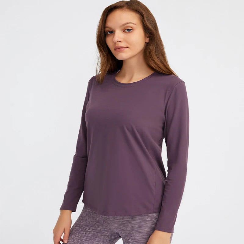 Nylon Spandex Pro-skin Equestrian Long Sleeve Base Layer Quick Dry Horse Riding T-Shirt for Women Equestrian Training Shirt