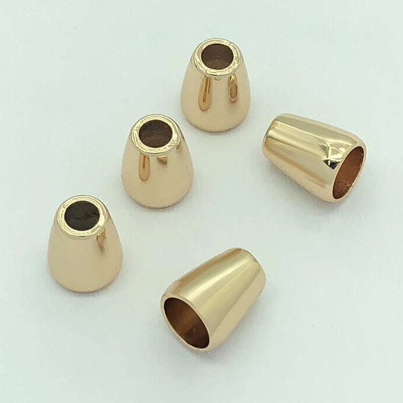 Drawstring Cord End Stopper for Swimwear Gold Alloy Metal New Waterproof Cord Lock Blank Zinc Alloy Custom Logo Nickel-free