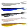 WEIHE 7CM 1.2G Soft Bait Split-tail Simulation Soft Bait Earthworm Molds Soft Plastic Fishing Soft Vibe Bait Lure