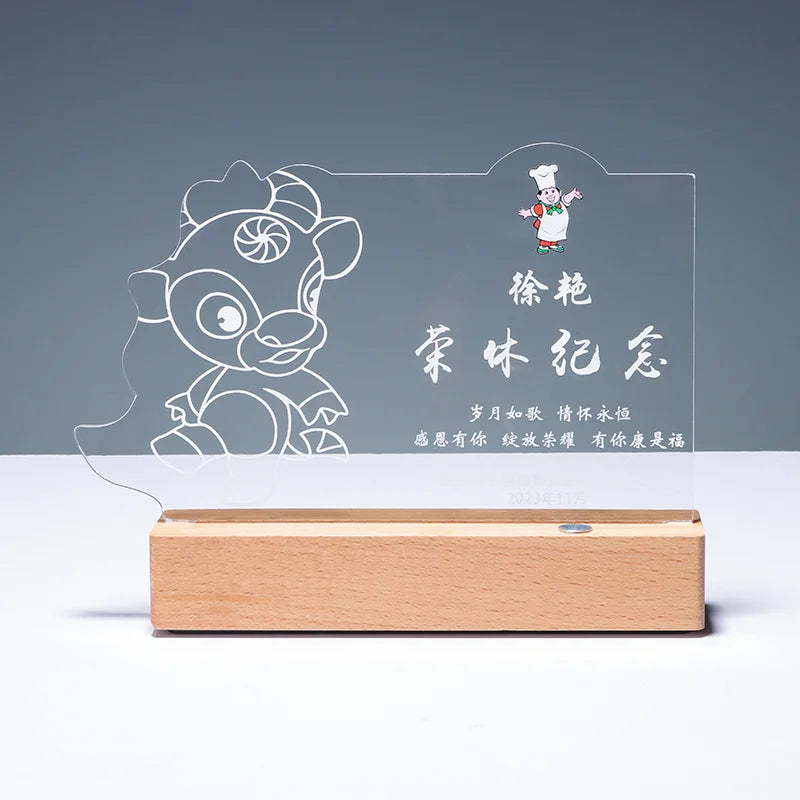 Small Bridge High Quality Wholesale Customized Creative Design Acrylic Trophies Awards Plaques