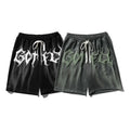 Men Sports Hip Hop Bland Streetwear Shorts 2022 Street Trend Puff Printing Casual Woven Outdoor Custom Shorts 1pc/ Poly Bag
