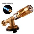 Portable Flame Gun Blowtorch Zinc Alloy Butane Gas-Burner Lighter Heating Welding Outdoor Camping BBQ Spray Gun Gas Torch