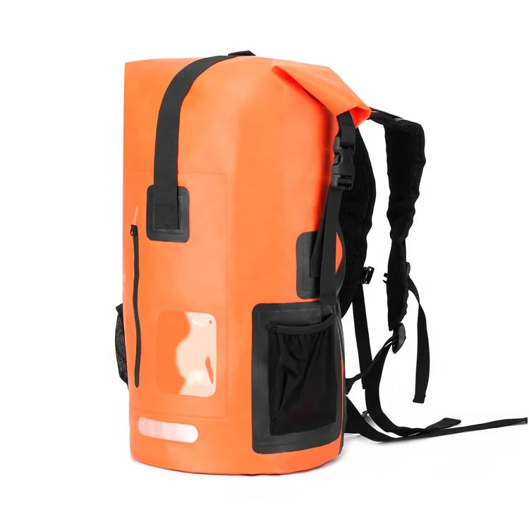 Factory Custom logo Waterproof Lightweight Sack Water Proof Zipper Dry Bag Backpack for Floating Boating