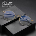 Hot Round Screwless Eyewear Wholesale No Screw Gold Eye Glasses Spectacle Computer Titanium Round Eyewear Eyeglasses Frame