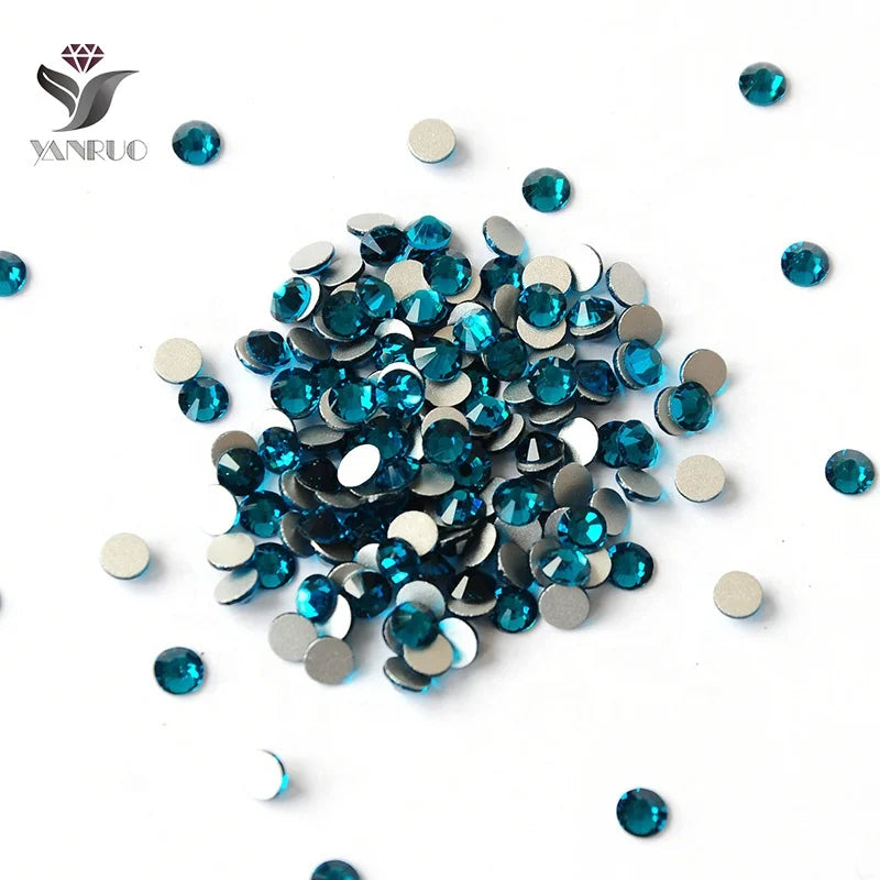 Factory Wholesale Nail Crystals Rhinestones Glass Flat Back Non Hotfix Rhinestone 3D Nail Design