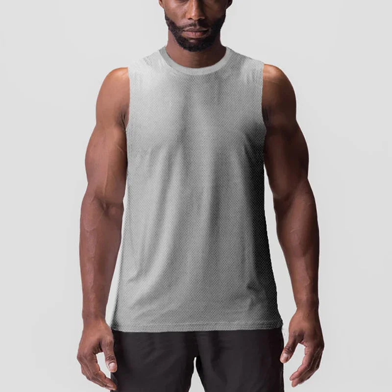 Blank Summer Gym Tank Top Mens Fitness Clothing Quick Dry Bodybuilding Sleeveless Shirts Men Fashion Basketball Training Vest
