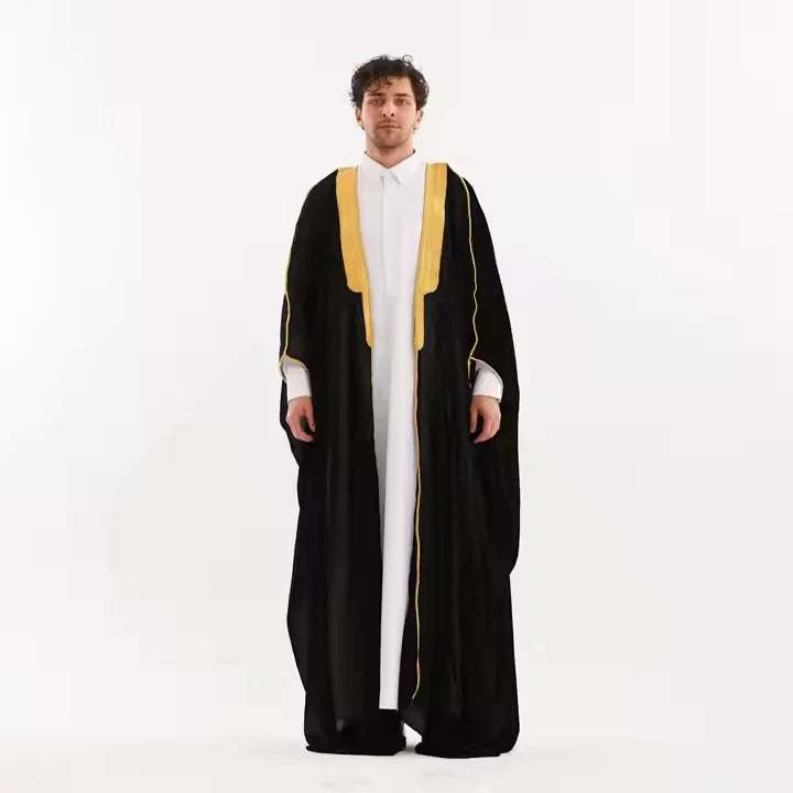 Jubba Islamic Omani Dubai Thobe Anti-Wrinkle Hooded Kurta for Men Cheap Casual Styles Breathable Fabric-Designed in Arabia