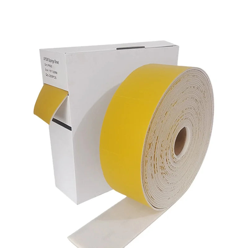 ATPRO 200pc Sponge Square Sandpaper Abrasive Sponge Grain P400-P800 Sanding Sponge Block Pad Abrasive Paper Sanding Sheets