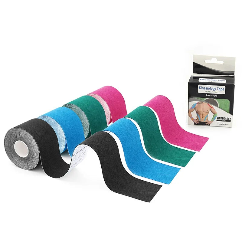 Waterproof Muscle Gym Sticky Elastic Tape Knee Strapping Kinesiology Tape for Injuries