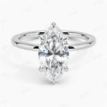 Factory Wholesale VVS 925 Silver 1ct 2ct Marquise Cut Moissanite Diamond 6 Prong Solitaire Engagement Wedding Ring Jewelry Women