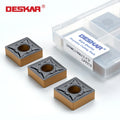 DESKAR CNC Lathe Carbide Inserts Turning Tools Machining Cut Sharp Blade SNMG190612-CV-LF9218
