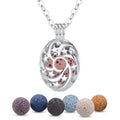 Star Shape Vintage lava Stone Essential Oil Aroma Diffuser Pendant Necklace