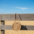 2026 Summer Wholesale Eco-Friendly Woven Tote Bag for Women Straw Material Portable Zip Closure for Beach Use Autumn Spring