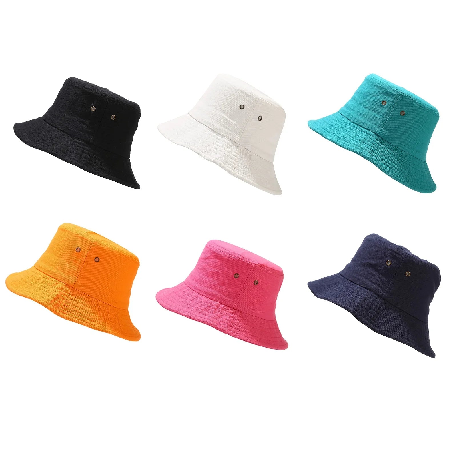 Customized  Fishman Design Logo Printed Bucket Hat Wide Brim Cotton Men Women Custom Embroidery Logo Bucket Hats