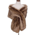 New Arrival Faux Raccoon Scarves Fur Luxury Scarf Ladies Fashion Fluffy Collar Customized Warm Fur Shawls for Women