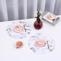 Custom logo Ychon Print Place Mats Washable Placemats for Dining Table Heat Resistant Non-Slip Table Mats