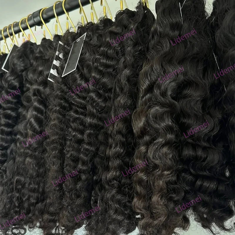 Hot Selling Vietnamese Burmese Curly Bundle Raw Human Hair Double Drawn Hair Bundle 100% Cuticle Aligned Curly Hair Vendor