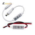 Lebeisenf Mini LED Controller DC 12V-24V 12A 1-Channel Single Color Dimmer DC5521 Male/Female Connector Welded PWM LED Light