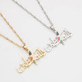 Hot Sale Stainless Steel Arabic Palestine Pendant Necklace Unisex Fashion Necklace Jewelry