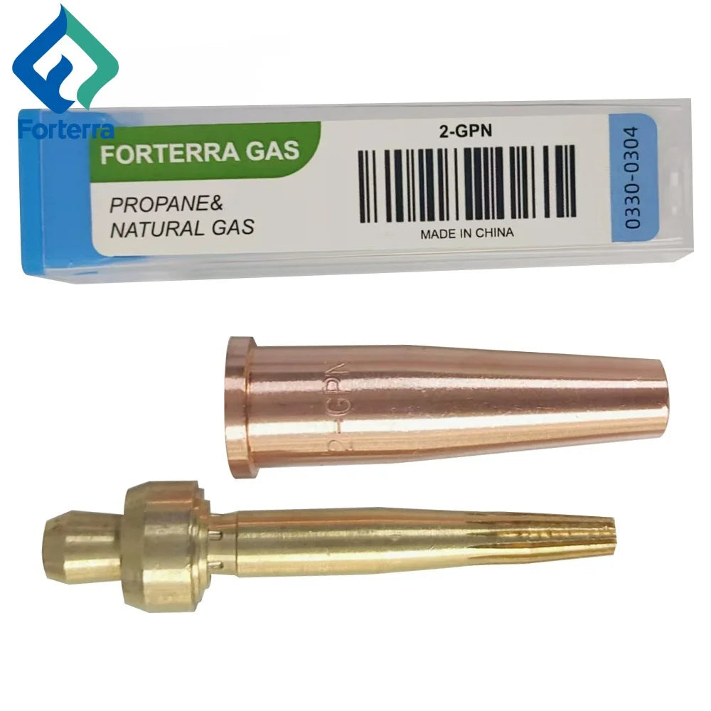 2-GPN Nozzle Tip for Propane Cutting Torch Durable Copper-Brass Tig Welding Torch for Propane Gas