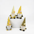 Boheng Cloth Handicraft Yellow Bee Gonk Christmas Decoration Swedish Figurines Bee Santa Striped Gnome