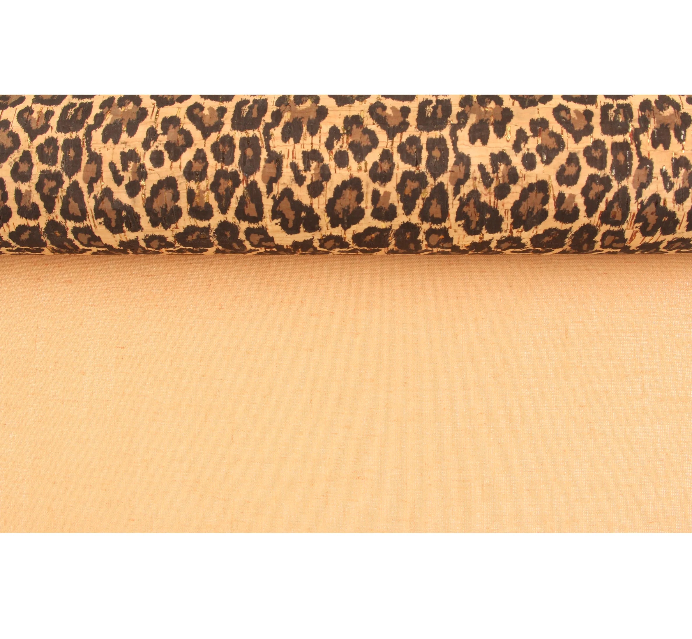 INFOCORK 45x30cm Leopard Print Cork Pu Leather - Custom T/C Backing Replaceable Portugal | For Shoes/Bags/DIY