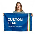 Custom 3x5ft Flags Personalized Any Size Full Color Design 100%Polyester Fabric One Side Double Side Flags With Logo Printing
