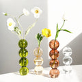 Creative Glass Flower Arrangement Vase Glass Color Decorative Flower Vase Home Decoration Glasses Flower Vases
