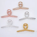 4.5cm*11.5cm Large  Filigree Chain  Hair Claws Clips for Holding Ponytails Zinc Alloy Cross Hair Clamps Barrettes Shark Hairpins