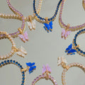 Hot Selling Brass Choker Long Chain Link Gold Collarbone Womens Temperament Butterfly Necklace
