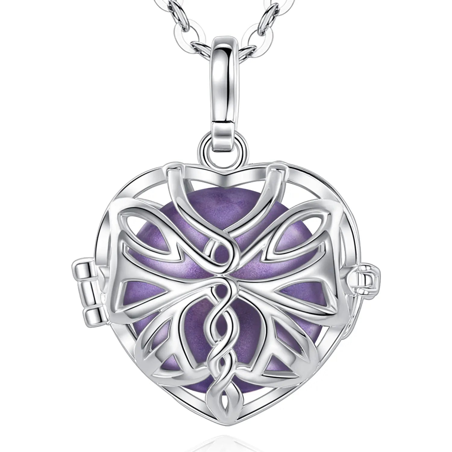 Changda Wholesale Pregnancy Belly butterfly Design Harmony Mexican Bola Ball Pendant Necklace