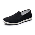 Low Price Rubber Sole Non-slip Cloth Shoes Breathable Soft Lightweight Home Use Men Flat Shoes