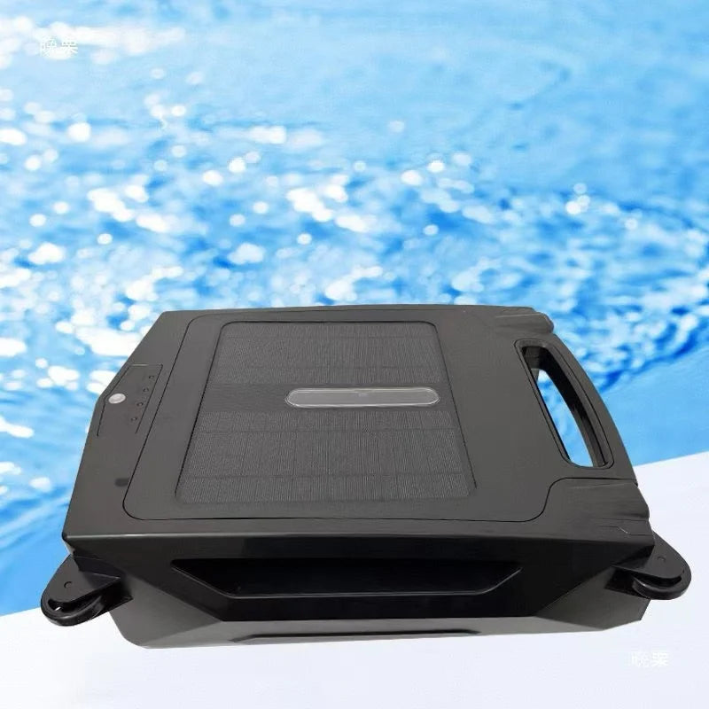 Pool Surface Cleaner Robot Solar Powered Robotic Pool Skimmer Cleaner with Dual Charging Options Automatic Pool Vacuum Cleaner MegaBDM